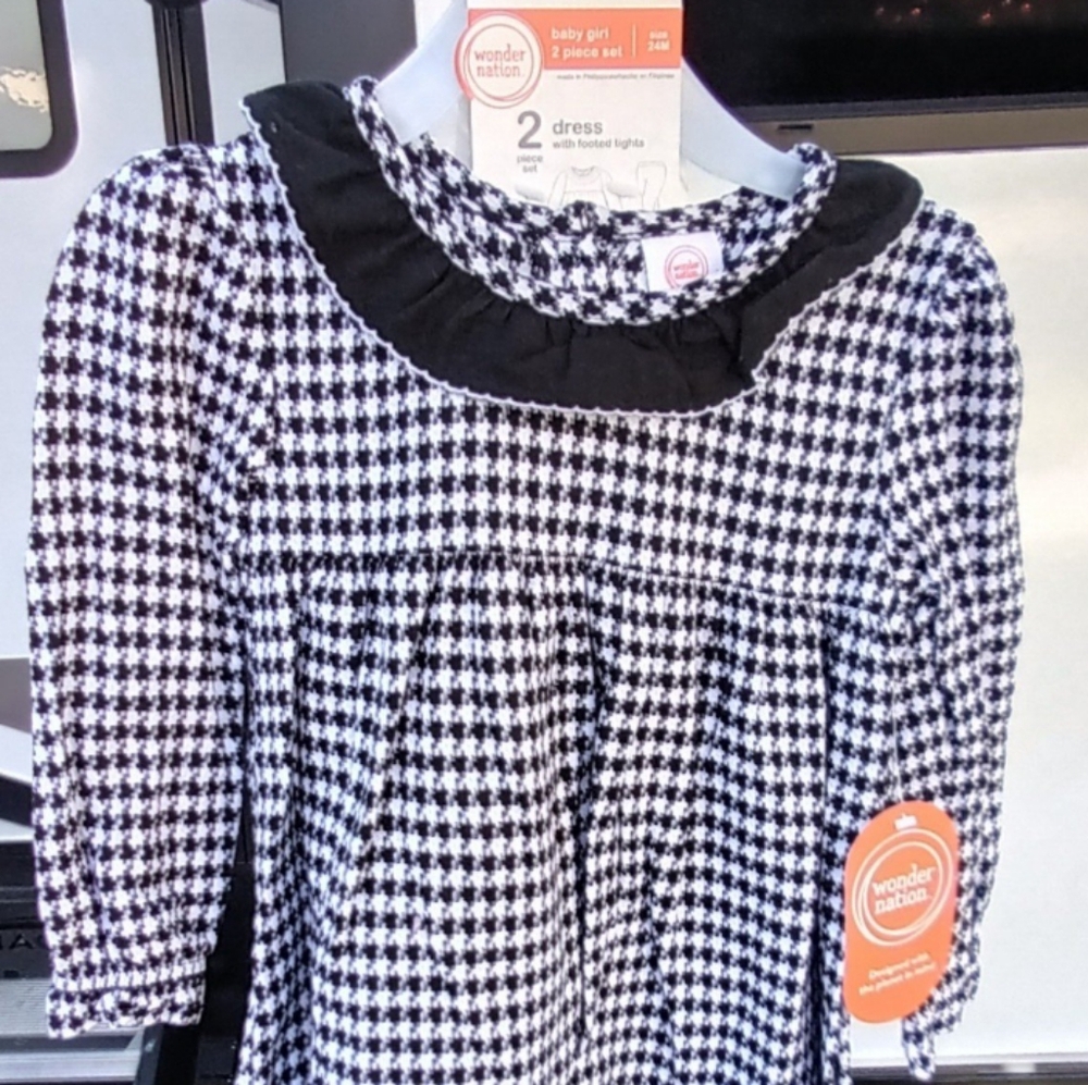 Girls dress and tight size 24 months